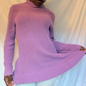 Karen Scott Purple Turtleneck Sweater